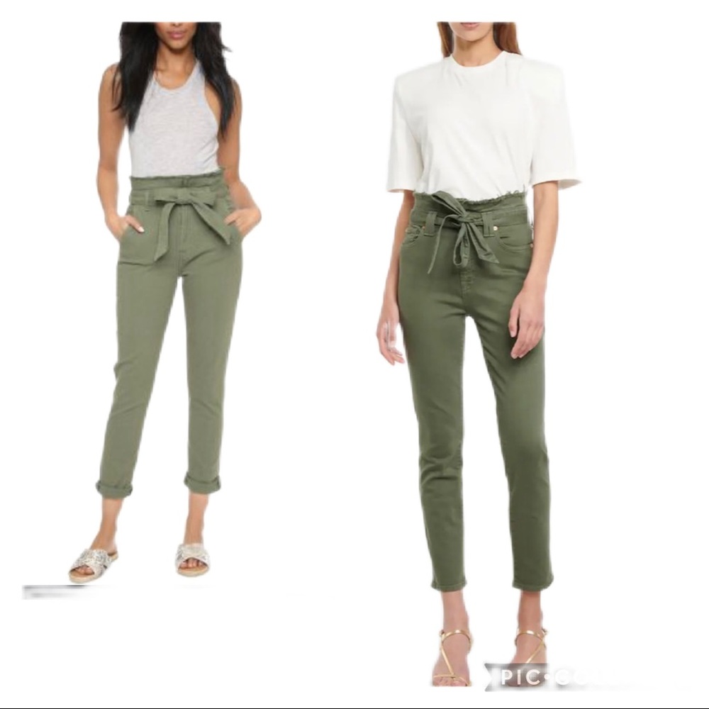 7 FOR ALL MANKIND Belted High Rise Jeans.  Size 26